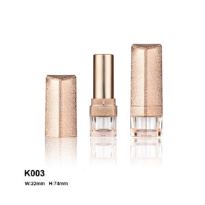 square rose golden lipstick tube