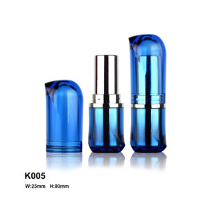 special shape blue lipstick container