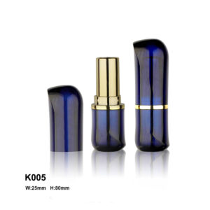 special shape gradient blue lipstick container