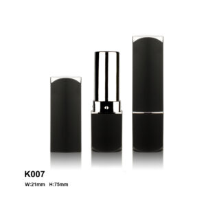 square black silver lipstick tube