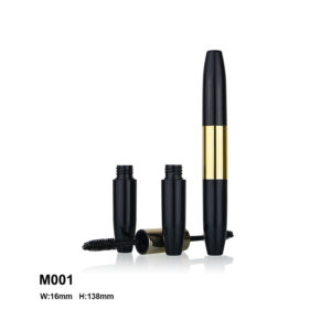 Custom mascara container in Metal Golden