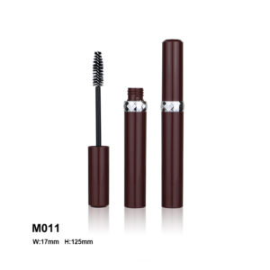 Custom mascara container in Metal Brown