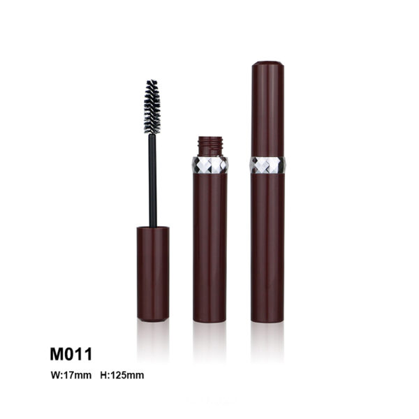 Custom mascara container in Metal brown