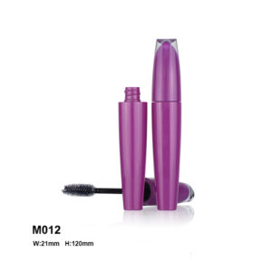 Custom mascara container in Metal purple