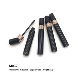Triangular black golden mascara packaging