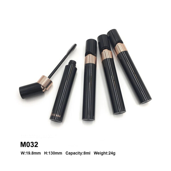 Triangular black golden mascara packaging