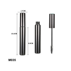 UV coating black mascara container