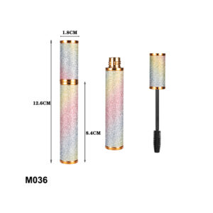 custom colorful leather mascara container
