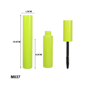 UV coating green mascara container