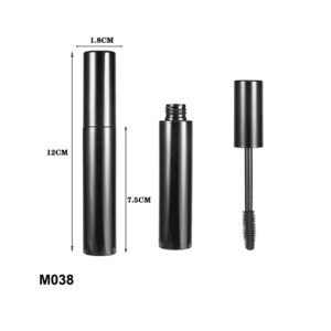 mini UV coating black mascara container