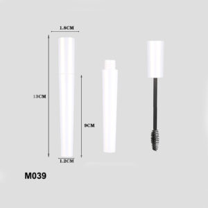 UV coating white mascara container