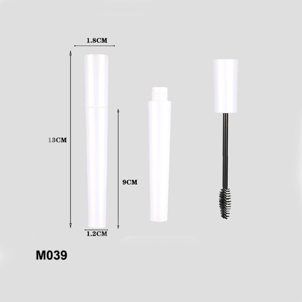 UV coating white mascara container