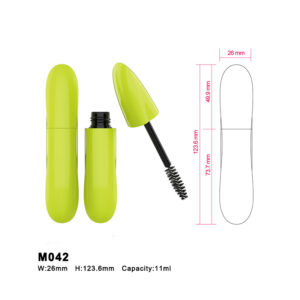 special-shaped green mascara tube