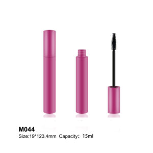 Frosted purple mascara packaging