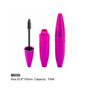 Olive shape PETG purple mascara bottle