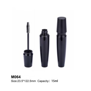 olive shape UV coating black mascara container