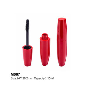 Large-capacity olive shape red mascara bottle