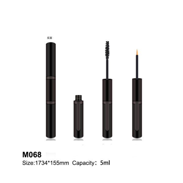 UV coating black mascara &eyeliner tube
