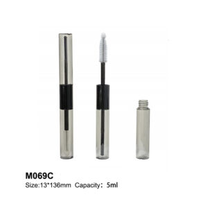 double bottle transparent mascara container