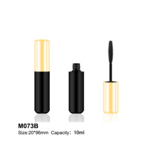 diamond shape yellow cap black mascara bottle
