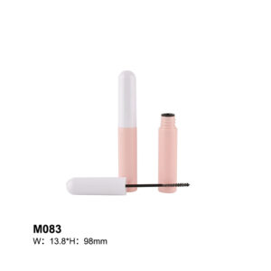 capsule-shaped white pink eyebrow