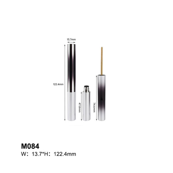 round black gradually turns white mascara bottle