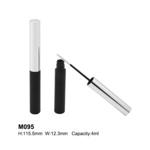 mini slim silver black eyebrow