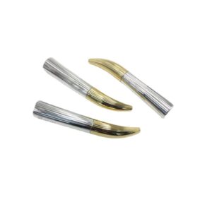 elegant special shape silver mascara bottle