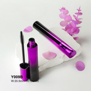 triangular gradient purple mascara bottle
