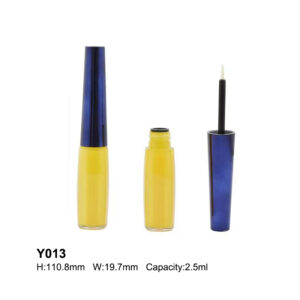 Custom Eyeliner tube in Metal Blue Yellow,2.5ml