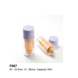 portable round replaceable transparent foudation container