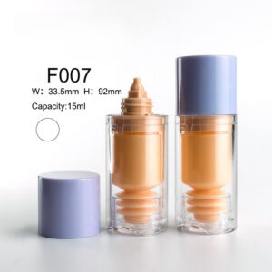 portable round replaceable transparent foudation container