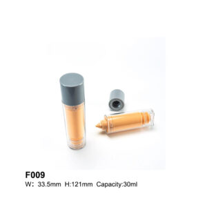 round replaceable transparent foudation container 