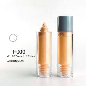 round replaceable transparent foudation container