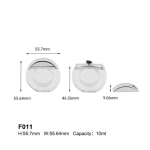 mini portable transparent foundation bottle