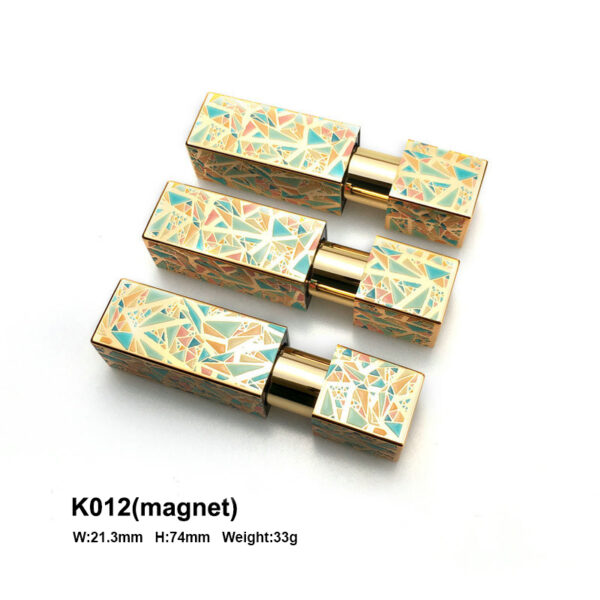 square magnet coloful lipstick packaging