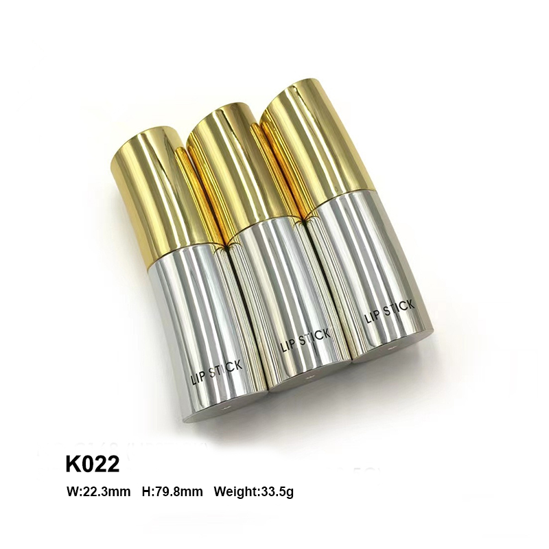 golden silver magnet lipstick tube