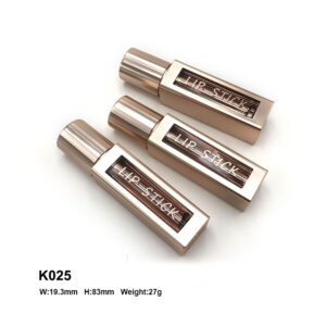 laser rose golden lipstick container