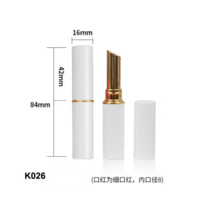 slim white lipstick tube