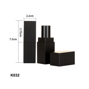 square black lipstick tubes packaging