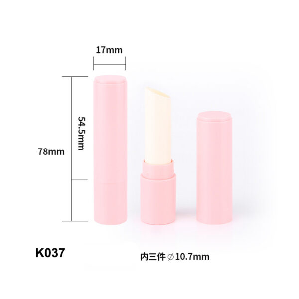 round pink lipstick tube