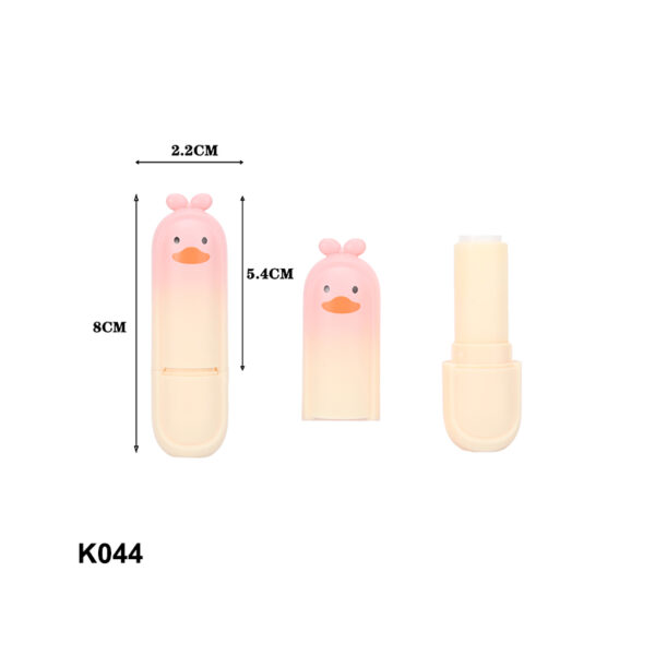 cartoon duck cap pink lipstick container