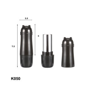 cat shape cap black lipstick tube
