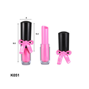 black pink lipstick with bowknot