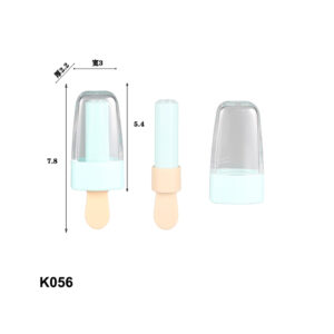 mini Ice cream shape blue pink lipstick tube