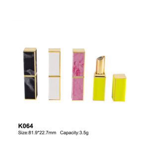 custom square coloful lipstick tube with 3d printing