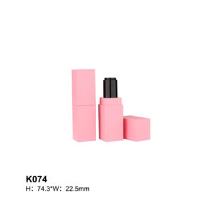 square pink lipstick tube