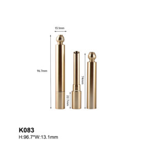 golden lipstick pen with crown cap