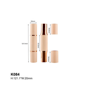 round double-end pink lipstick container