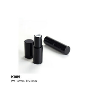 round black empty lipstick container